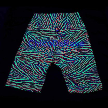 Bermuda legging fluorescente zebrinha psicodélica