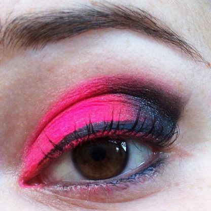 Sombra rosa pink fluorescente asa de borboleta