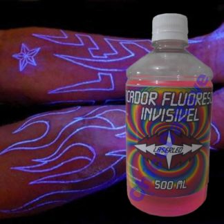 Tinta invisível fluorescente rosa