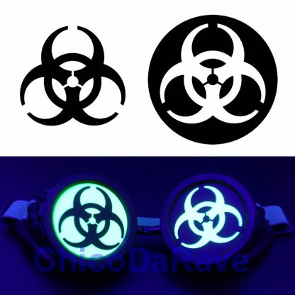 Adesivo biohazard para lentes de cybergoggles