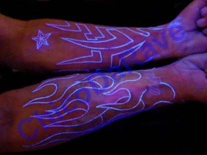 Tinta invisível fluorescente azul para pele - 500ml - Image 6