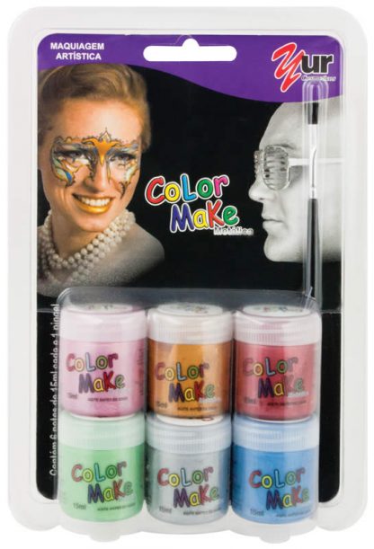 Kit tinta líquida metálica 6 cores
