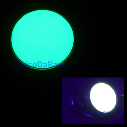 Adesivo redondo 48mm amarelo fluorescente para cyber goggles
