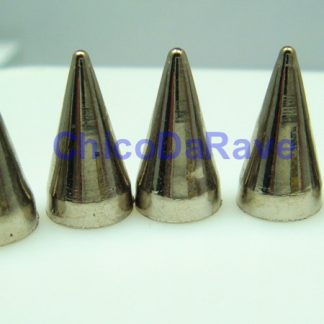 Spike 12x7mm cone prata plástico