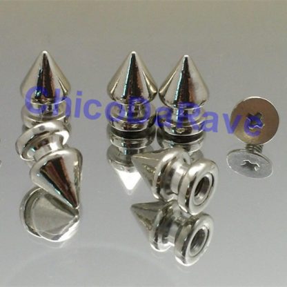 Spike 12x8mm seta prata metal (parafuso)