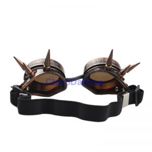 Goggles Steampunk cobre com spikes