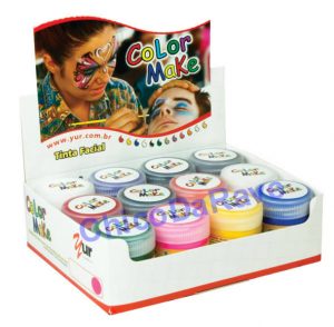 Kit tinta líquida com 12 potes sortidos