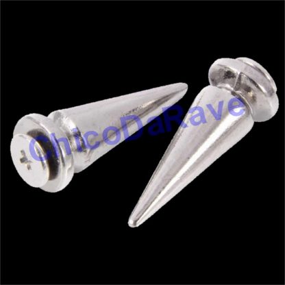 Spike 26x10mm cone prata metal (parafuso)