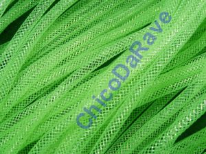 Crinolina tubular 4mm verde fluorescente