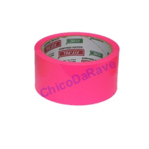 Fita adesiva rosa fluorescente