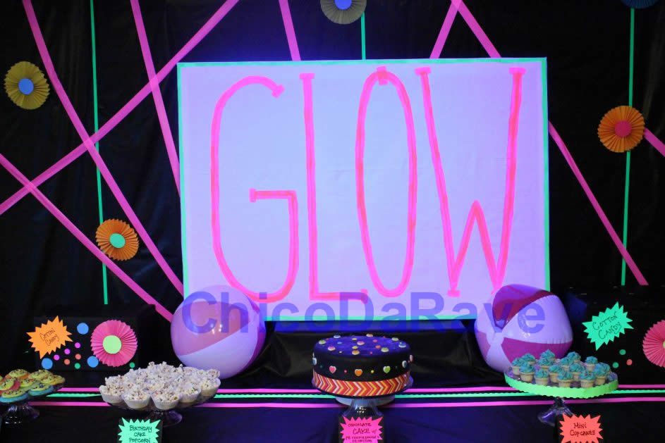 Fita adesiva fluorescente - Exemplo de aplicação.