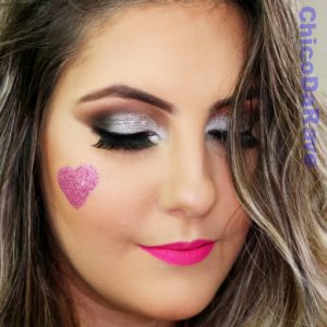 kit glitter cremoso holográfico 5 cores - Exemplo de aplicação