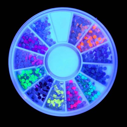 Kit strass fluorescente 12 cores