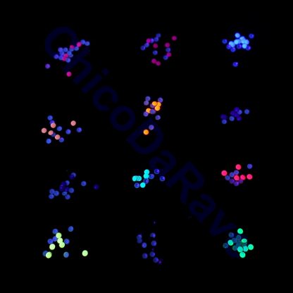 Kit strass fluorescente 12 cores