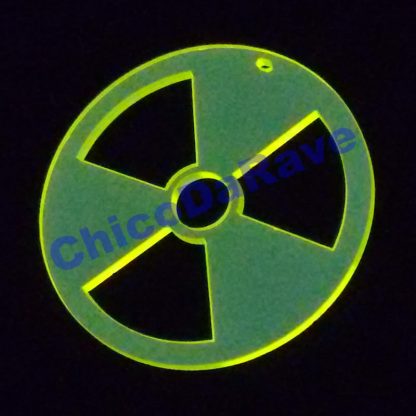 Lente 50mm radioativo amarelo fluorescente