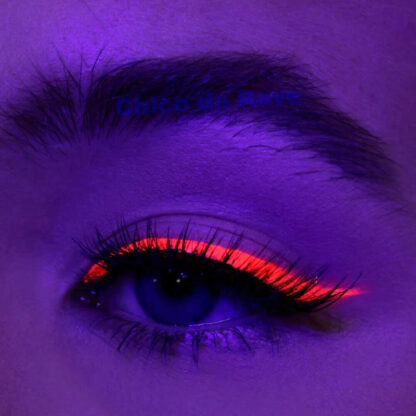 Delineador rosa fluorescente líquido Colormake - Foto feita na luz negra