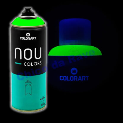 Tinta spray verde fluorescente Nou Colors